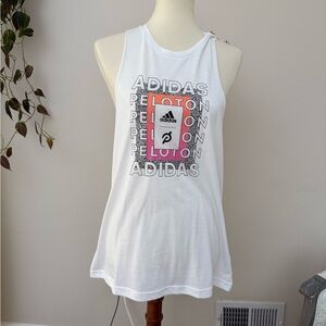 Adidas White Muscle Tank for Women